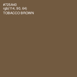 #725A40 - Tobacco Brown Color Image
